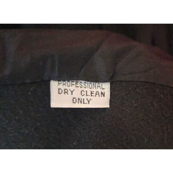 Vintage Basile Red Wool Coat Black Accents Long Womens Large - Picture 4 of 12